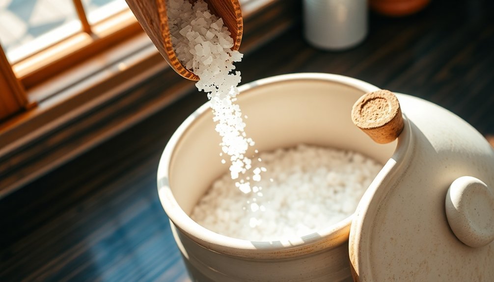 preparing a salt box