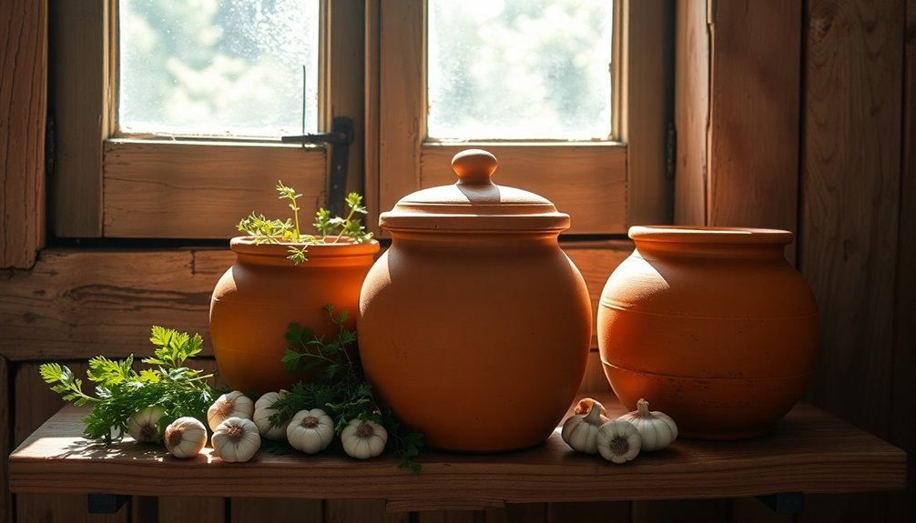 preserve food in clay jars
