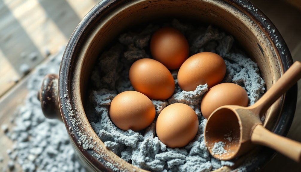 preserving eggs with ash
