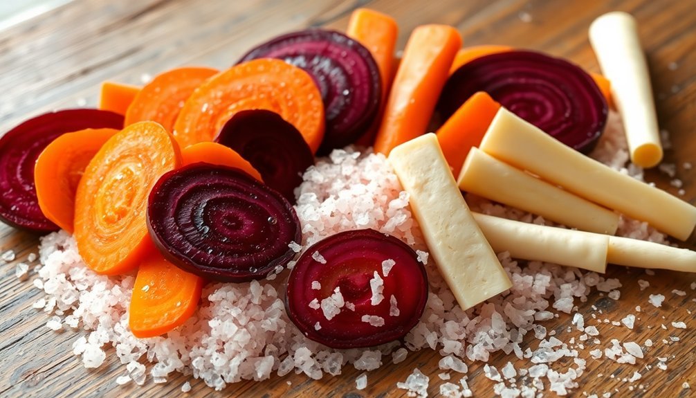 preserving vegetables with salt