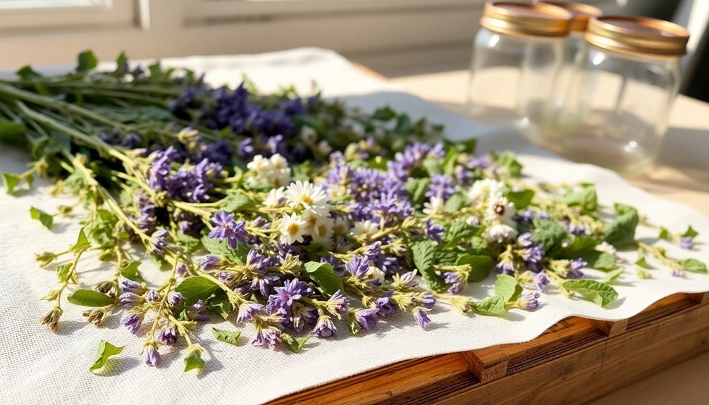 properly store dried herbs