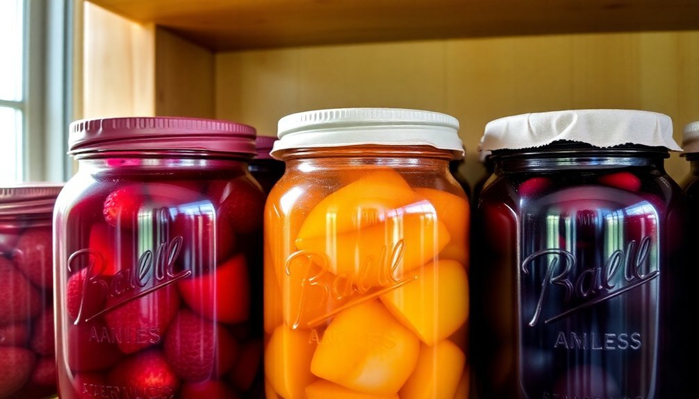 properly store preserved fruit