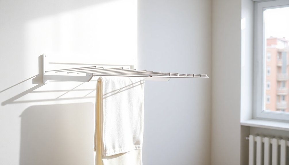 retractable wall drying rack
