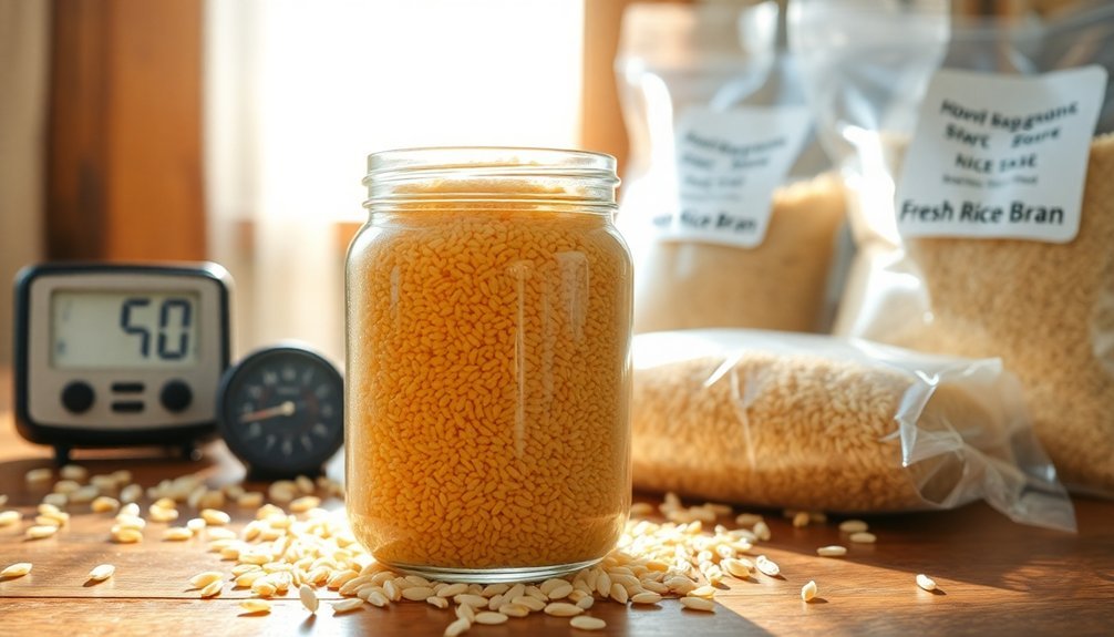 rice bran shelf life