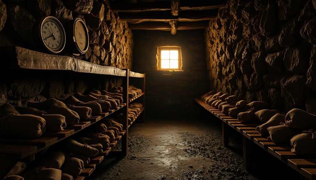 root cellar humidity management