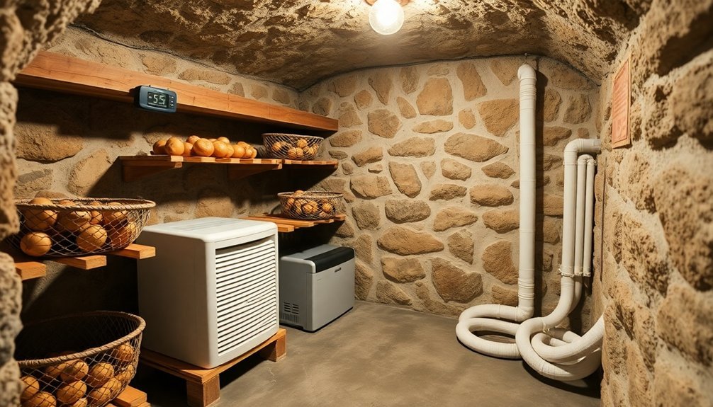 root cellar moisture management