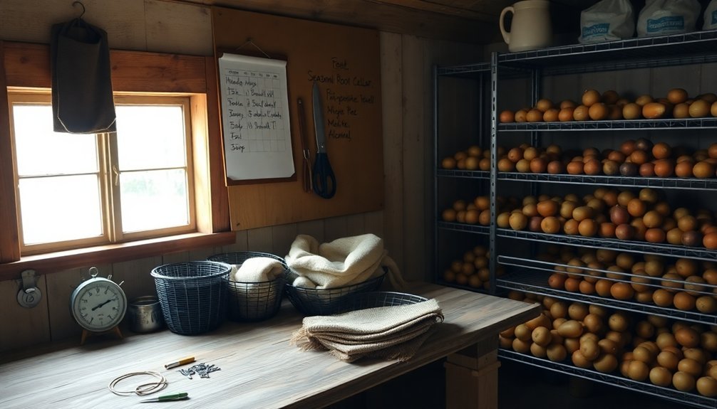 root cellar storage tips