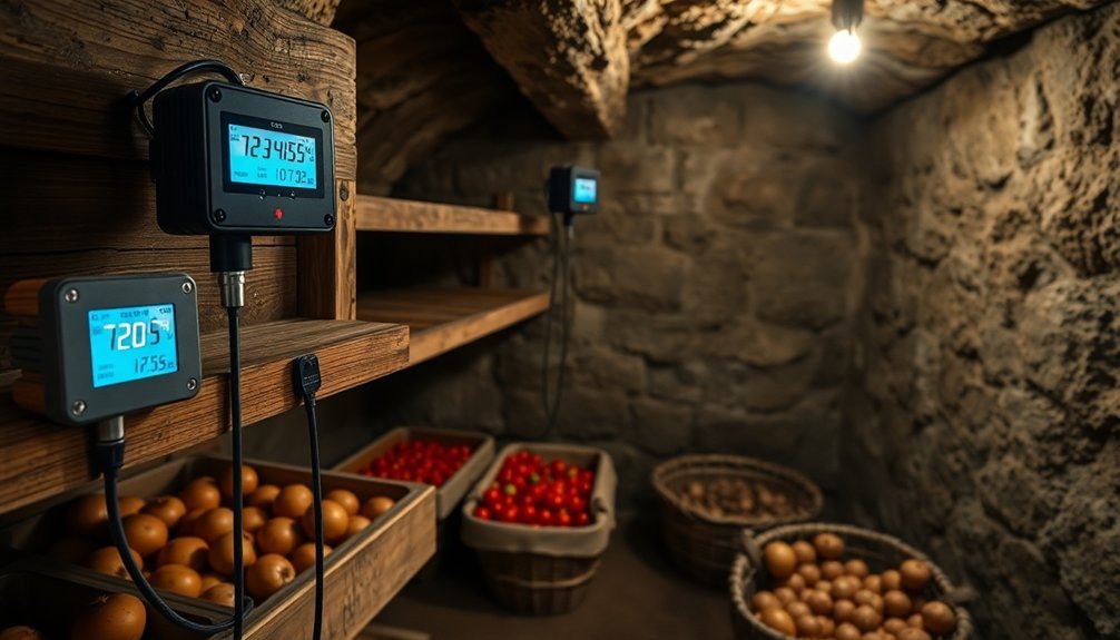 root cellar temperature sensors