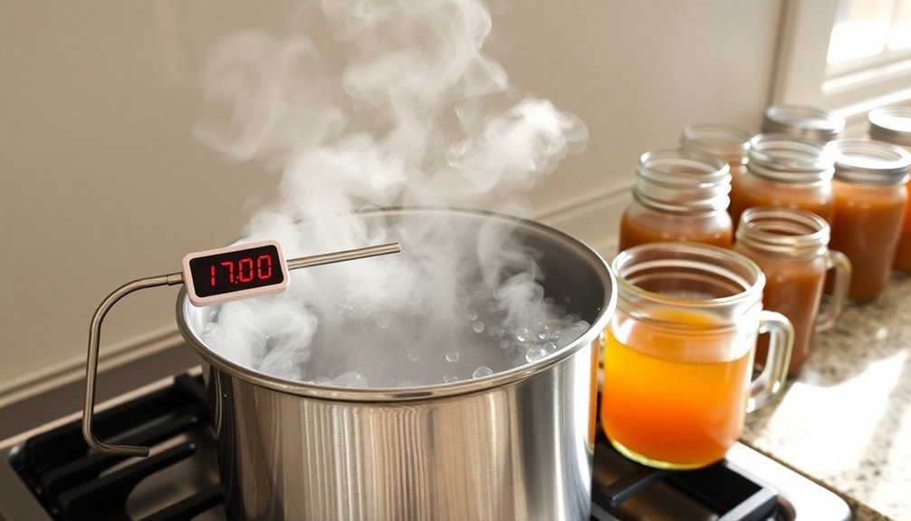 safe heating of vinegar