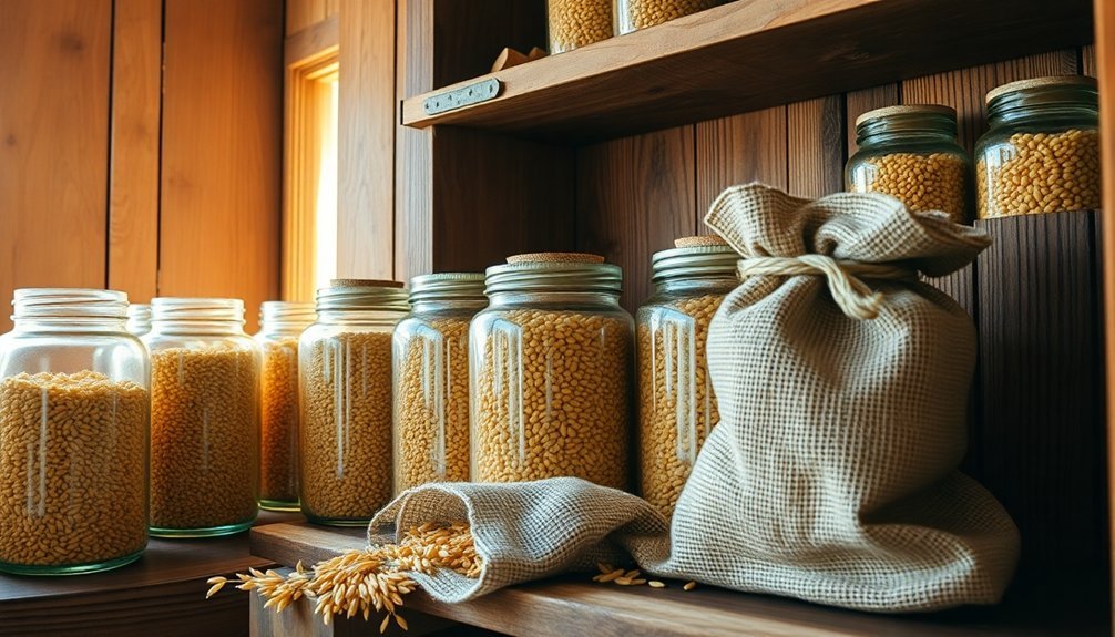 safe storage methods for rice bran