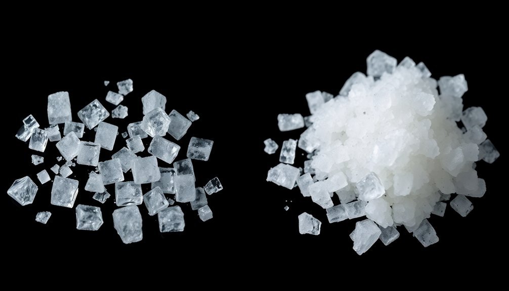 salt crystal arrangement explained