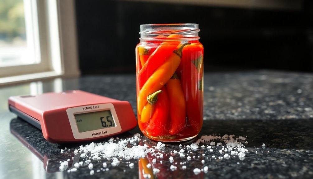 salt levels for storage