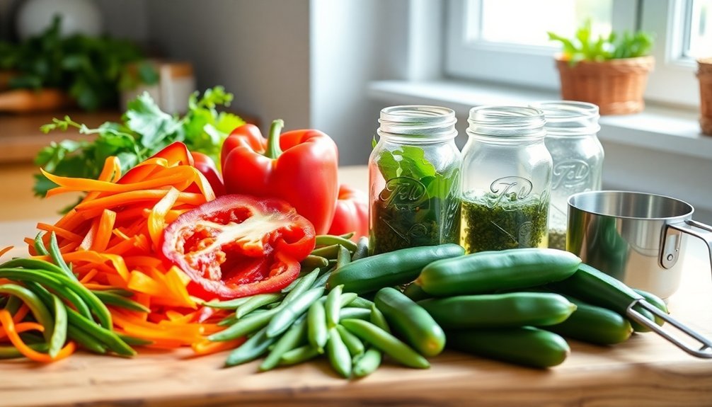 selecting suitable preservation vegetables