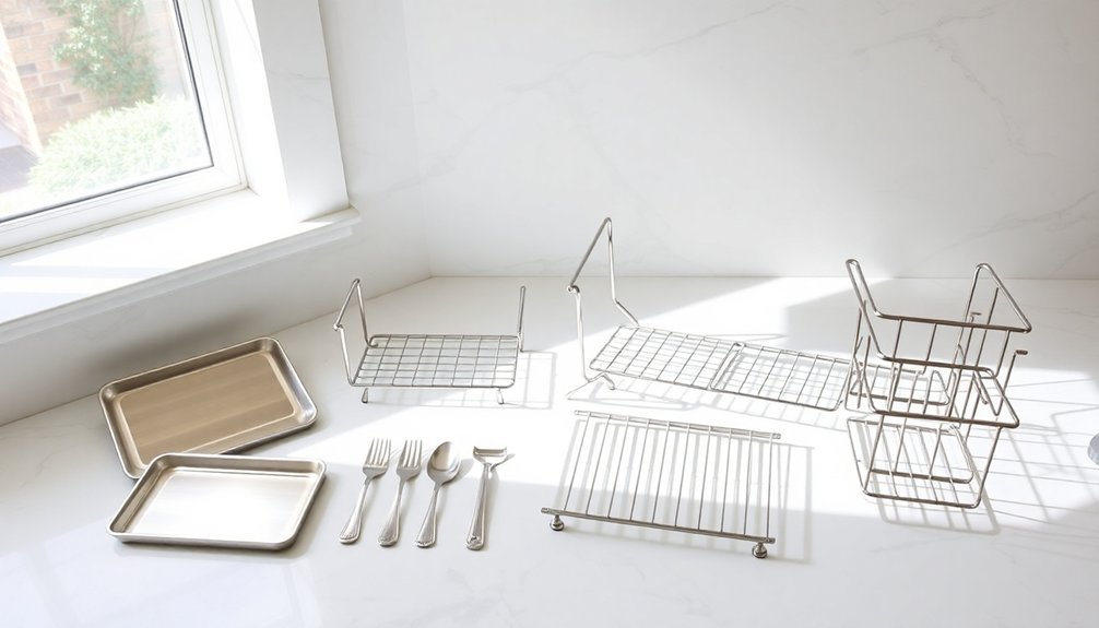 setting up drying racks