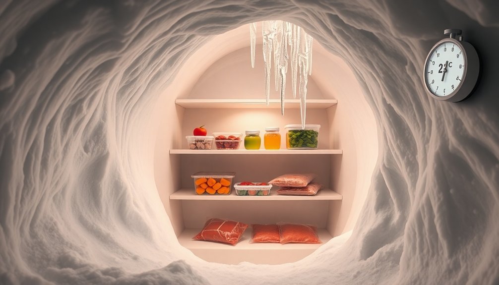 snow cave refrigeration techniques