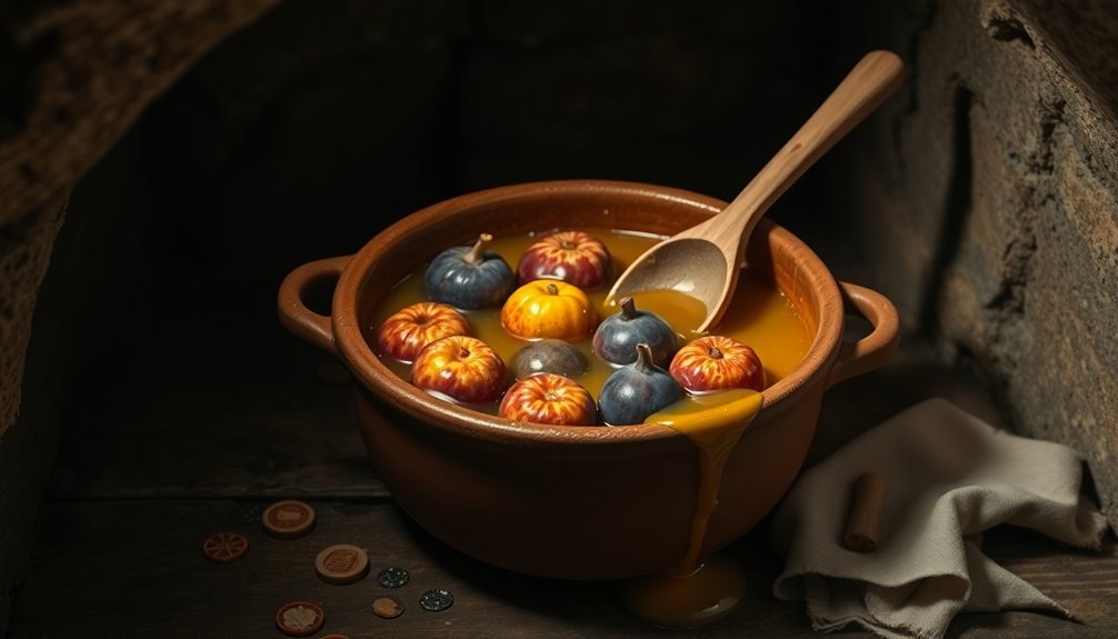 soaking fruit in honey