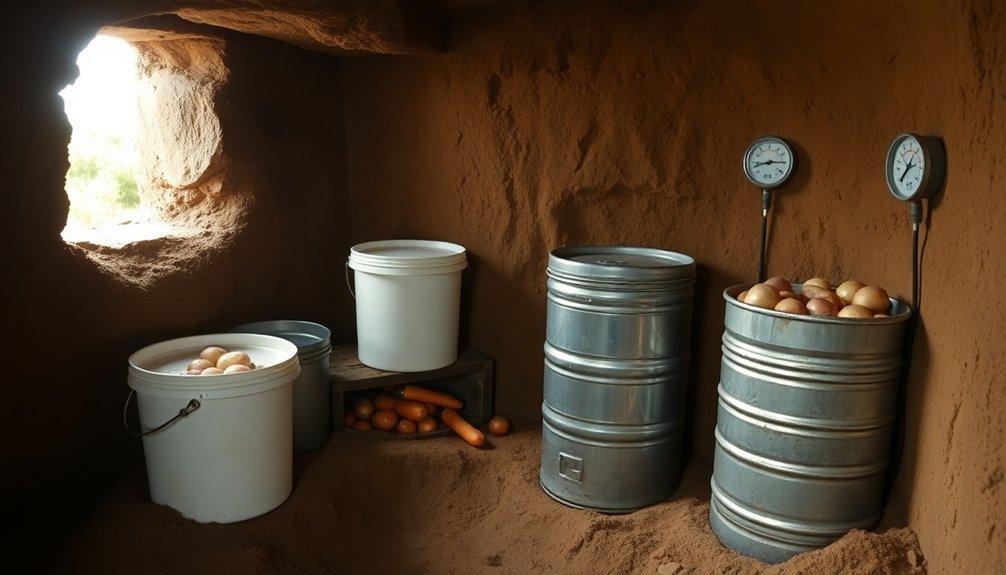 storage for buckets and trash