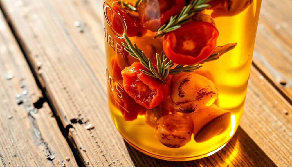 store vegetables in oil