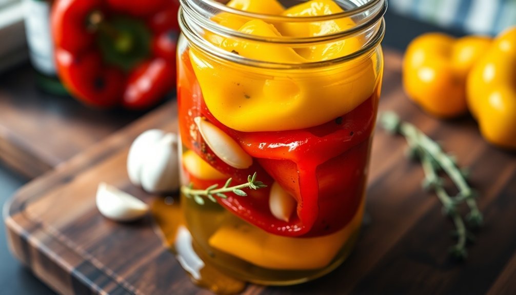 storing roasted peppers safely