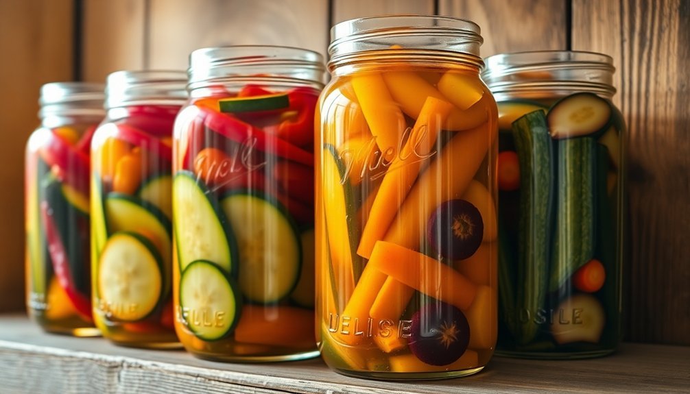 storing vegetables in oil
