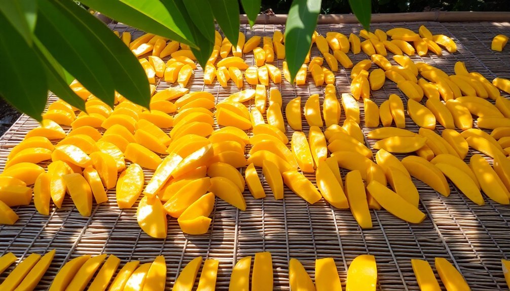 sun drying mango preparation steps