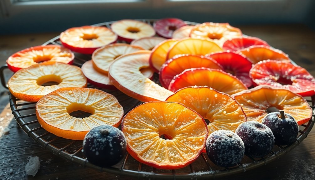 sweetened fruit slices snack