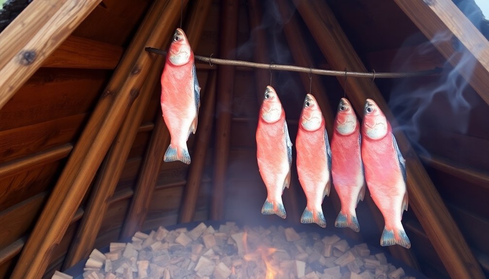 teepee fish smoking technique