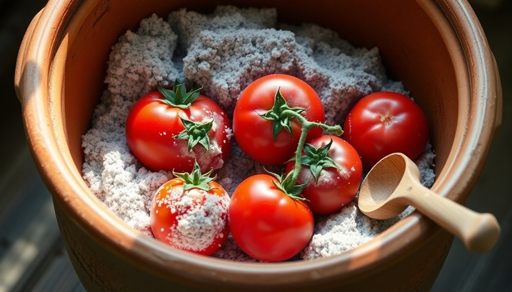 tomato preservation using wood ash