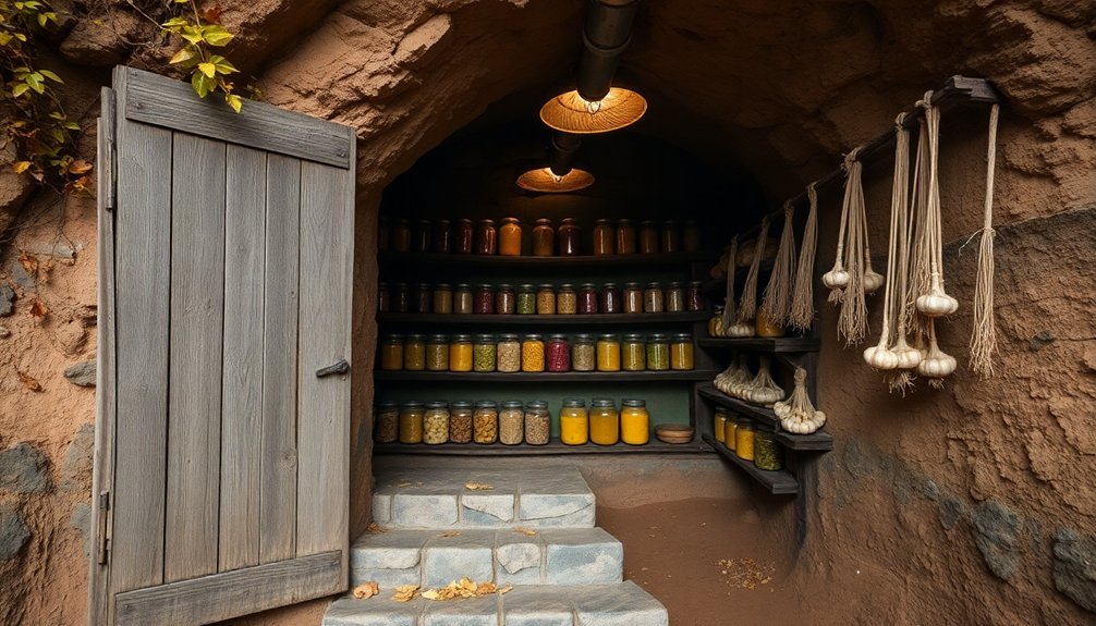 underground food storage facility