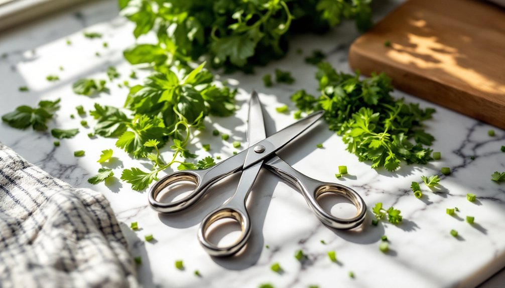 herb scissors for easy preparation