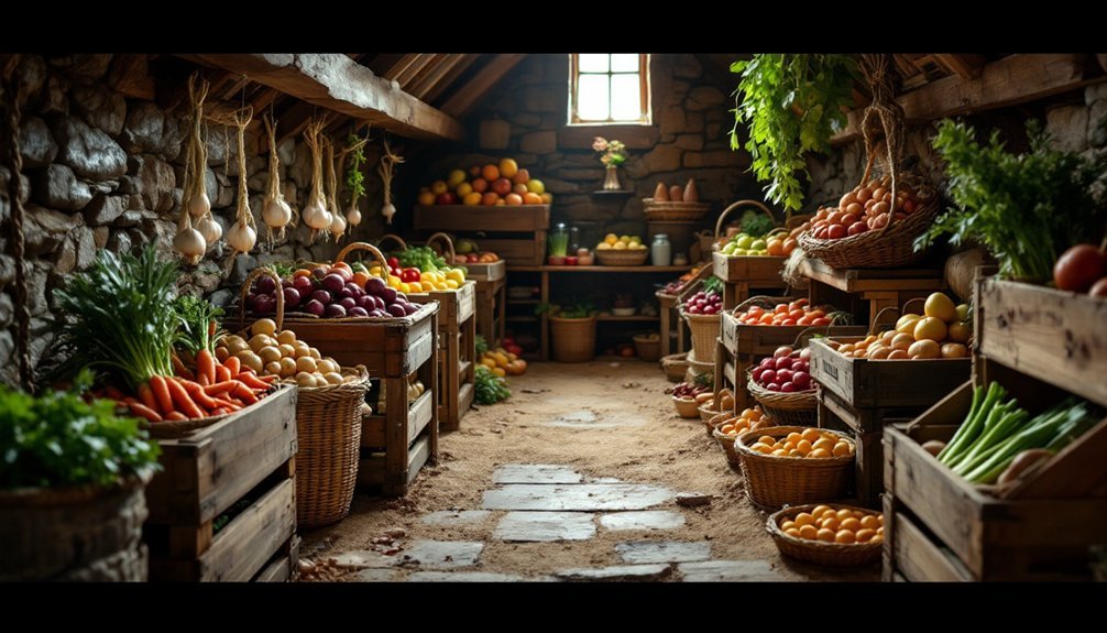 root cellar vegetable storage