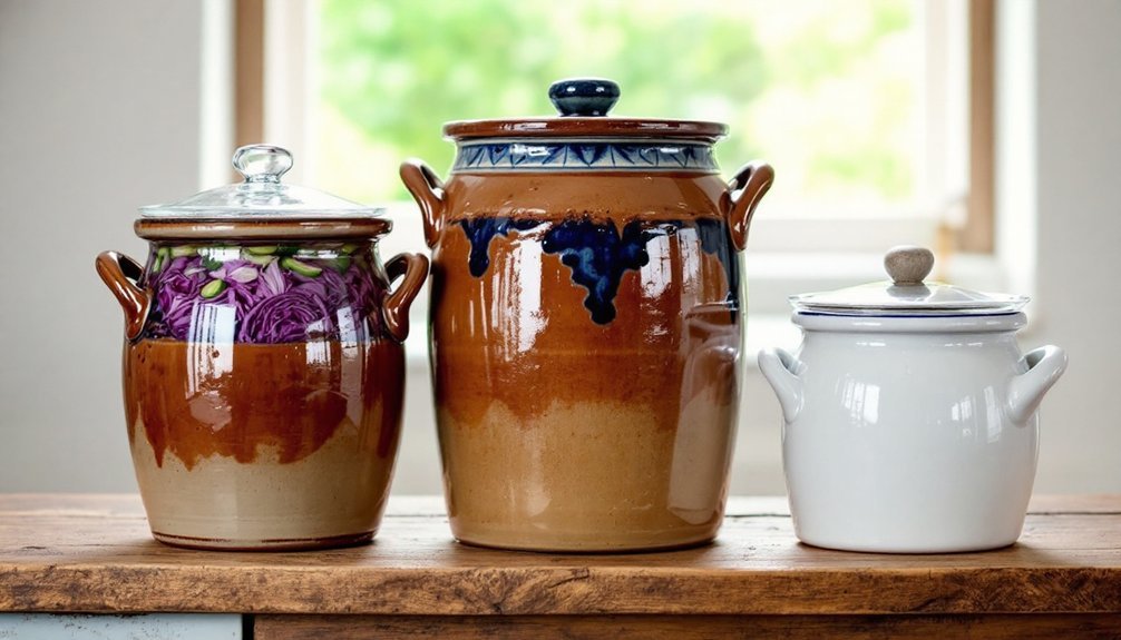 small batch vegetable fermentation crocks