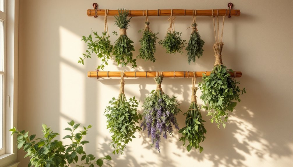 vertical herb drying racks