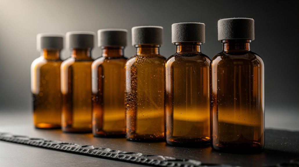 best amber glass bottles for preserving light sensitive liquids