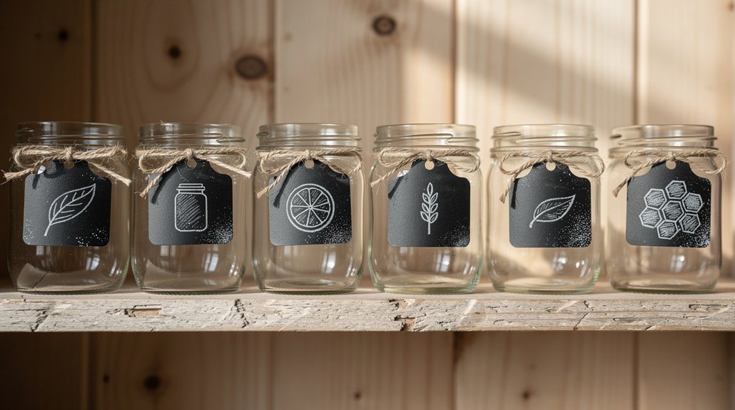 chalkboard labels for pantry organizers
